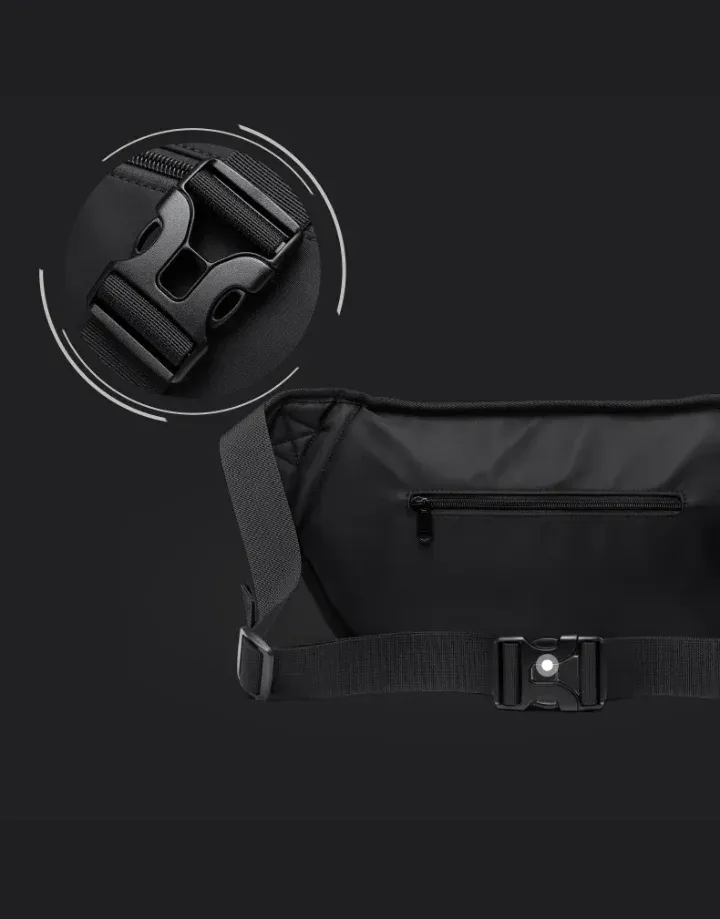 Techwear Black and White Sling Bag