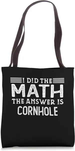 The Answer Is Cornet Funny Math Teacher Student Tote Bag