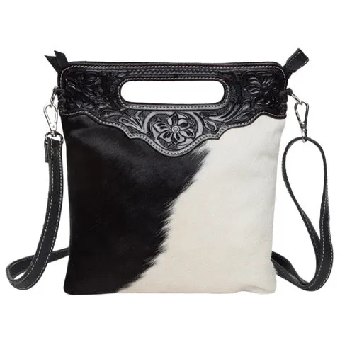 The Design Edge Cali Tooling Leather Sling Cowhide Bag