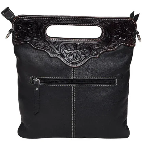 The Design Edge Cali Tooling Leather Sling Cowhide Bag