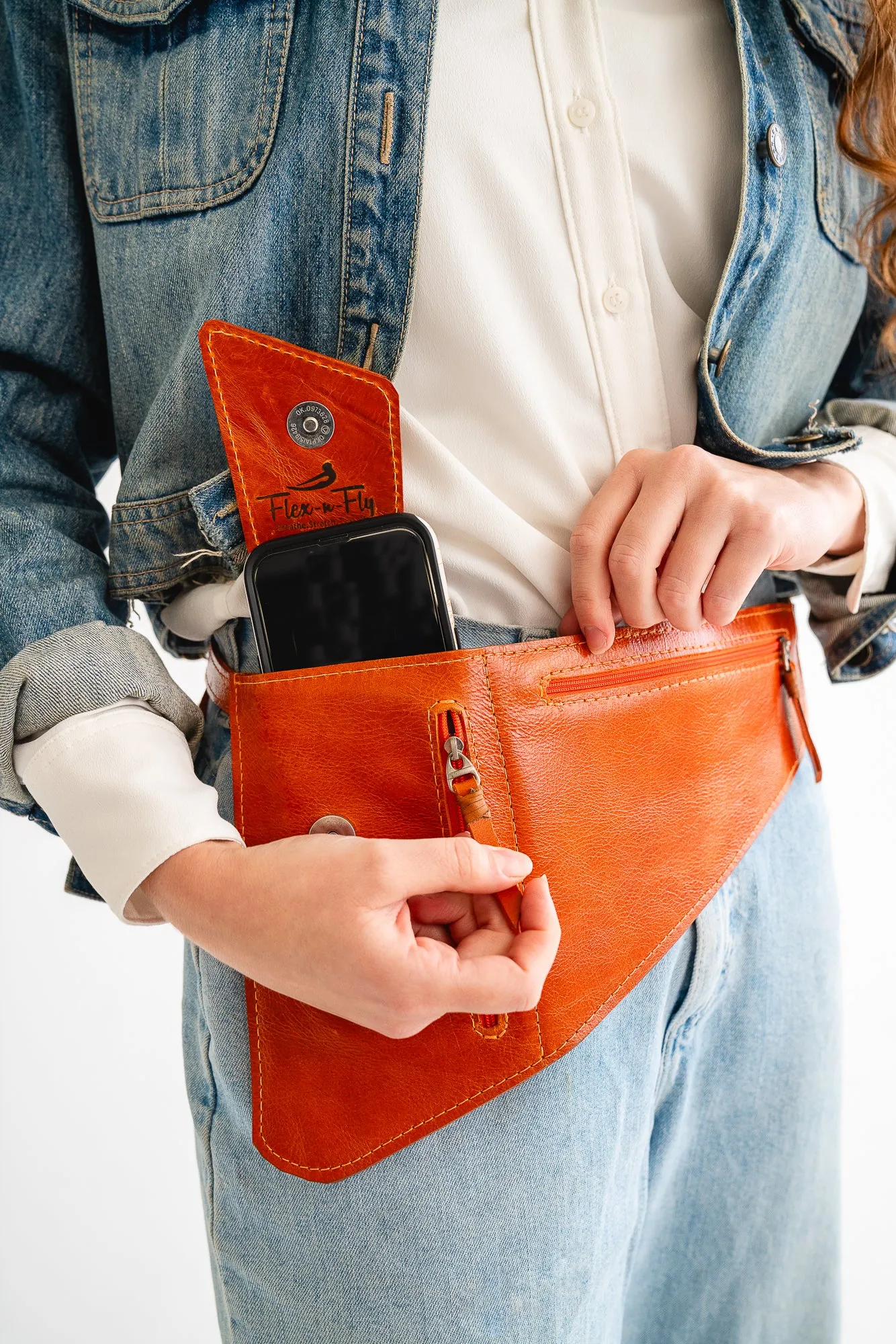 The Flex| Bag <br> THE Anti-theft MINIMALIST TRAVEL BAG<br> Genuine leather
