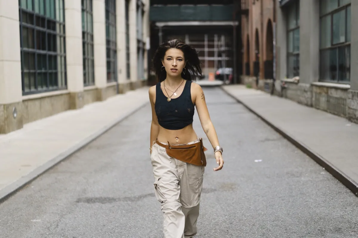 The Flex| Bag <br> THE Anti-theft MINIMALIST TRAVEL BAG<br> Genuine leather