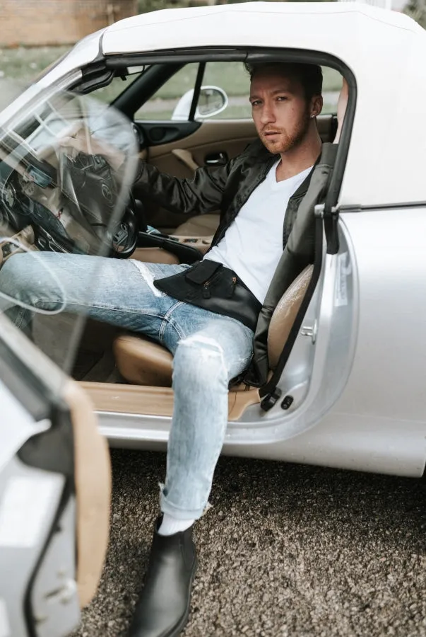 The Flex| Bag <br> THE Anti-theft MINIMALIST TRAVEL BAG<br> Genuine leather