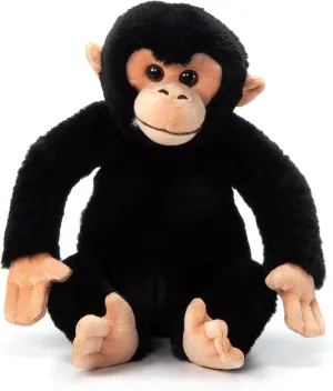 The Petting Zoo Chimp Stuffed Animal Plushie, Gifts for Kids, Wild Onez Zoo Animals, Zoologee Chimp Plush Toy 12 inches
