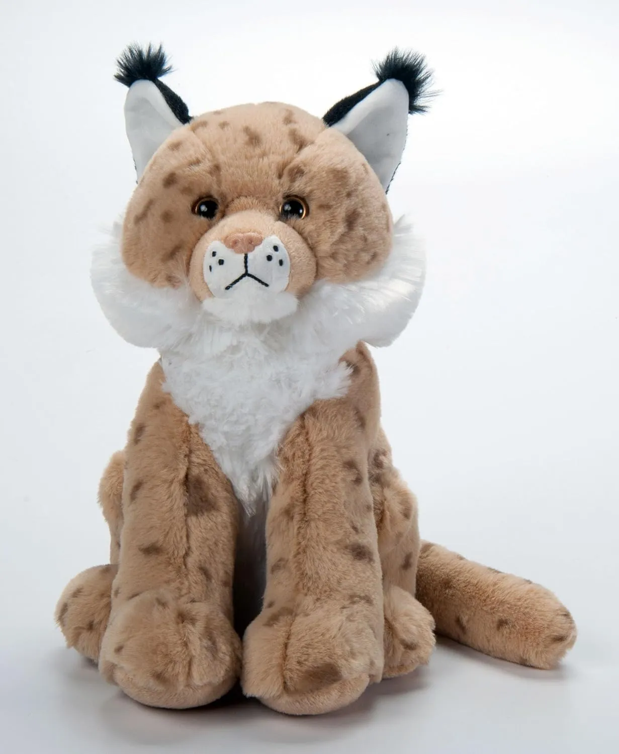 The Petting Zoo Lynx Stuffed Animal Plushie, Gifts for Kids, Wild Onez Wildlife Animals, Lynx Cat Plush Toy 12 inches