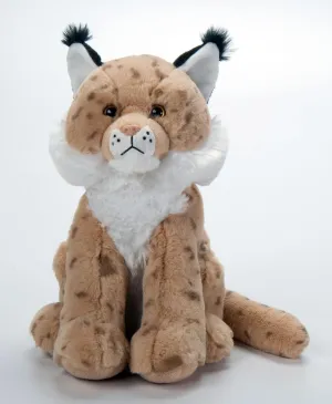 The Petting Zoo Lynx Stuffed Animal Plushie, Gifts for Kids, Wild Onez Wildlife Animals, Lynx Cat Plush Toy 12 inches
