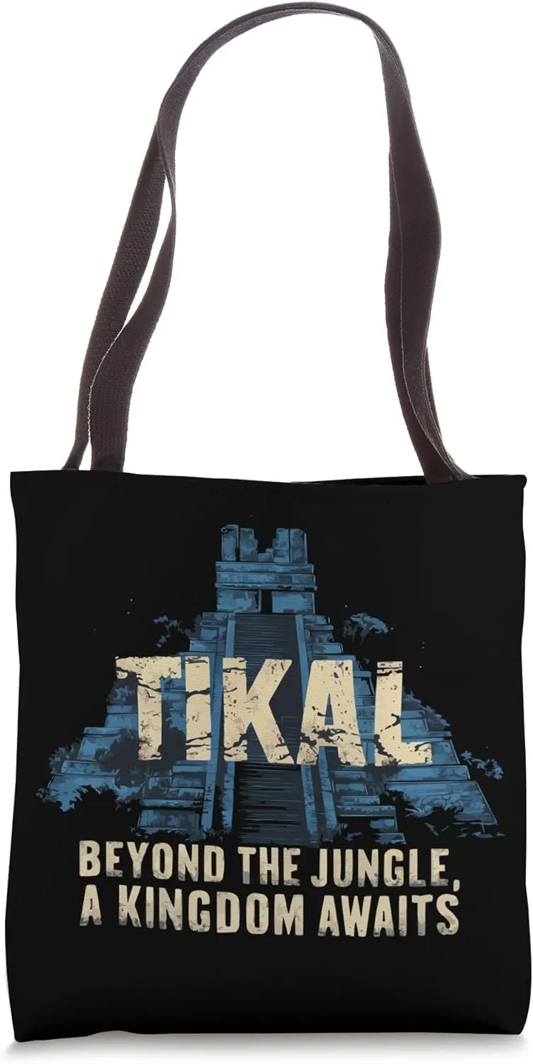Tikal Ancient Maya Civilization Mayan Pyramid Guatemala Tote Bag
