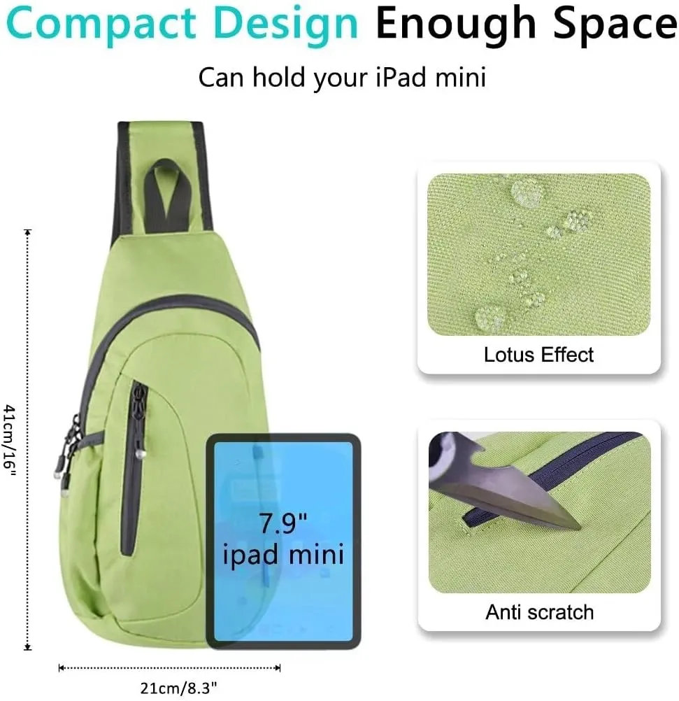 TITECOUGO Small Sling Bag, Lightweight Crossbody Backpack for Men Women, Shoulder Bag for Sports and Outdoor