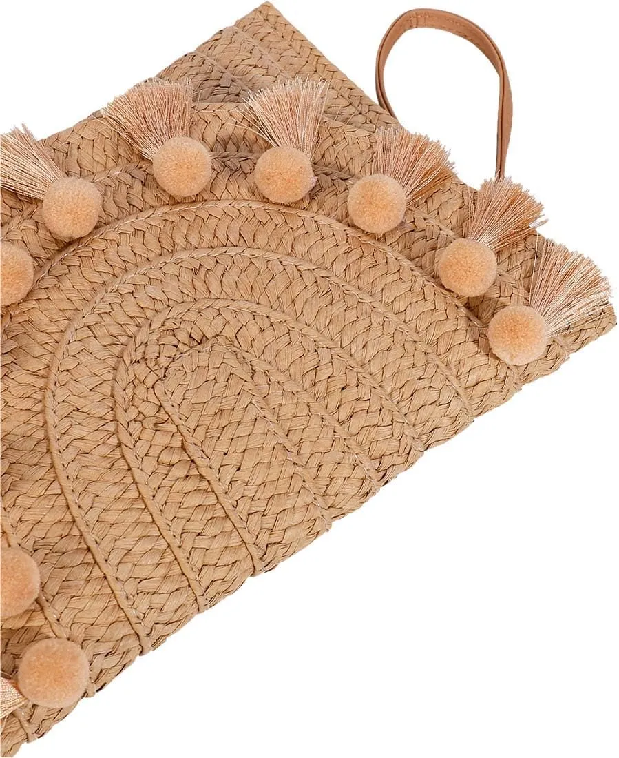 Tmore Weave Handbag,Straw Clutch Summer Evening Handbag Summer Beach Party Purse Woven Straw Bag Envelope