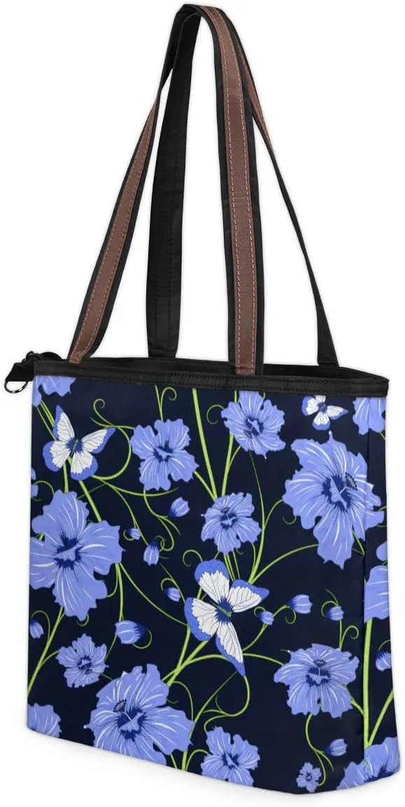 Tote Bag for Women with Zipper Large Capacity Top Handle Casual Shoulder Bag Handbag Reusable Shopping