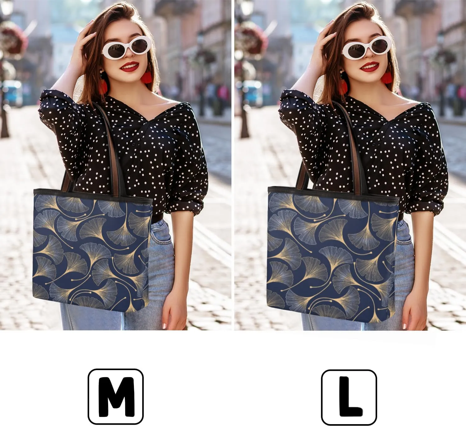 Tote Bag for Women with Zipper Large Capacity Top Handle Casual Shoulder Bag Handbag Reusable Shopping