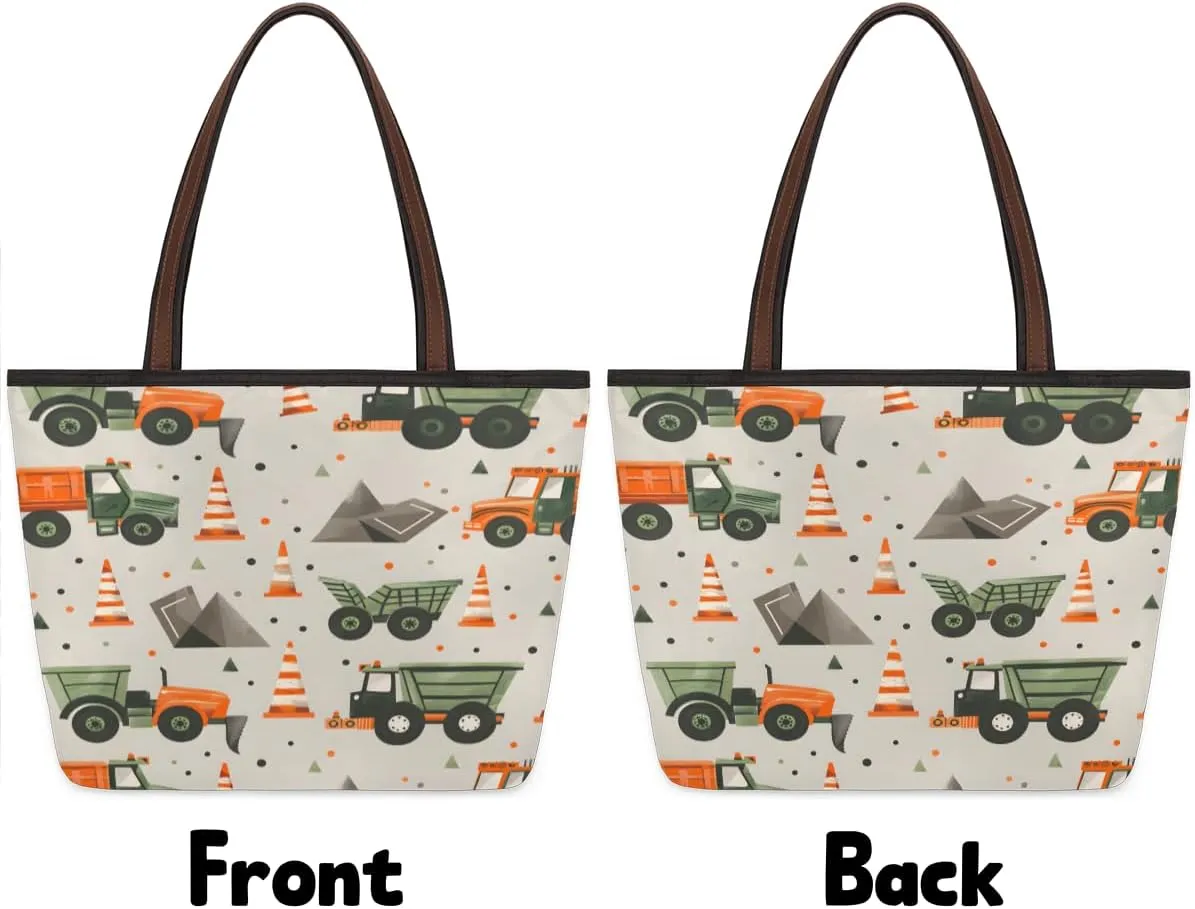 Tote Bag for Women with Zipper Large Capacity Top Handle Casual Shoulder Bag Handbag Reusable Shopping