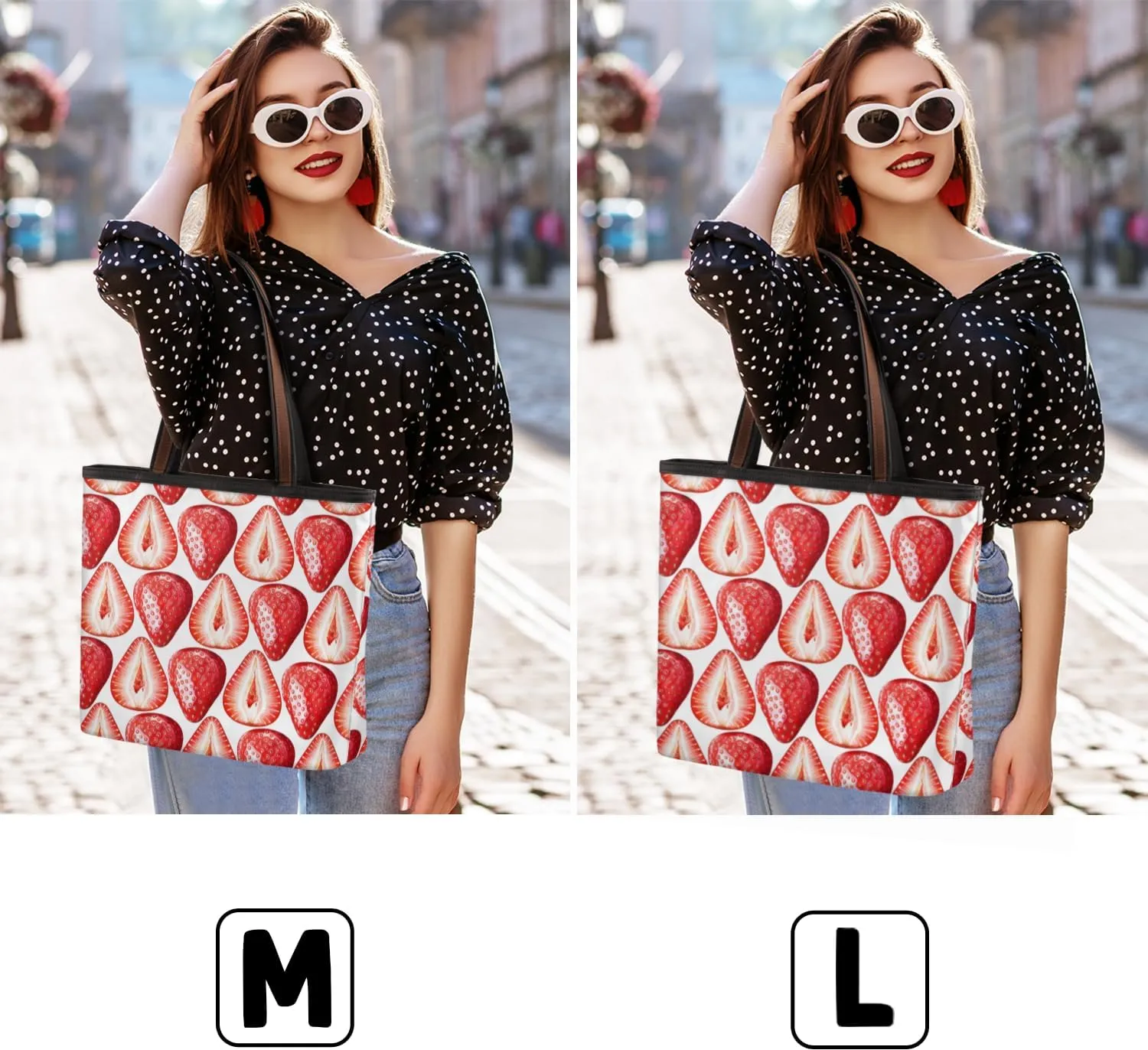 Tote Bag for Women with Zipper Large Capacity Top Handle Casual Shoulder Bag Handbag Reusable Shopping