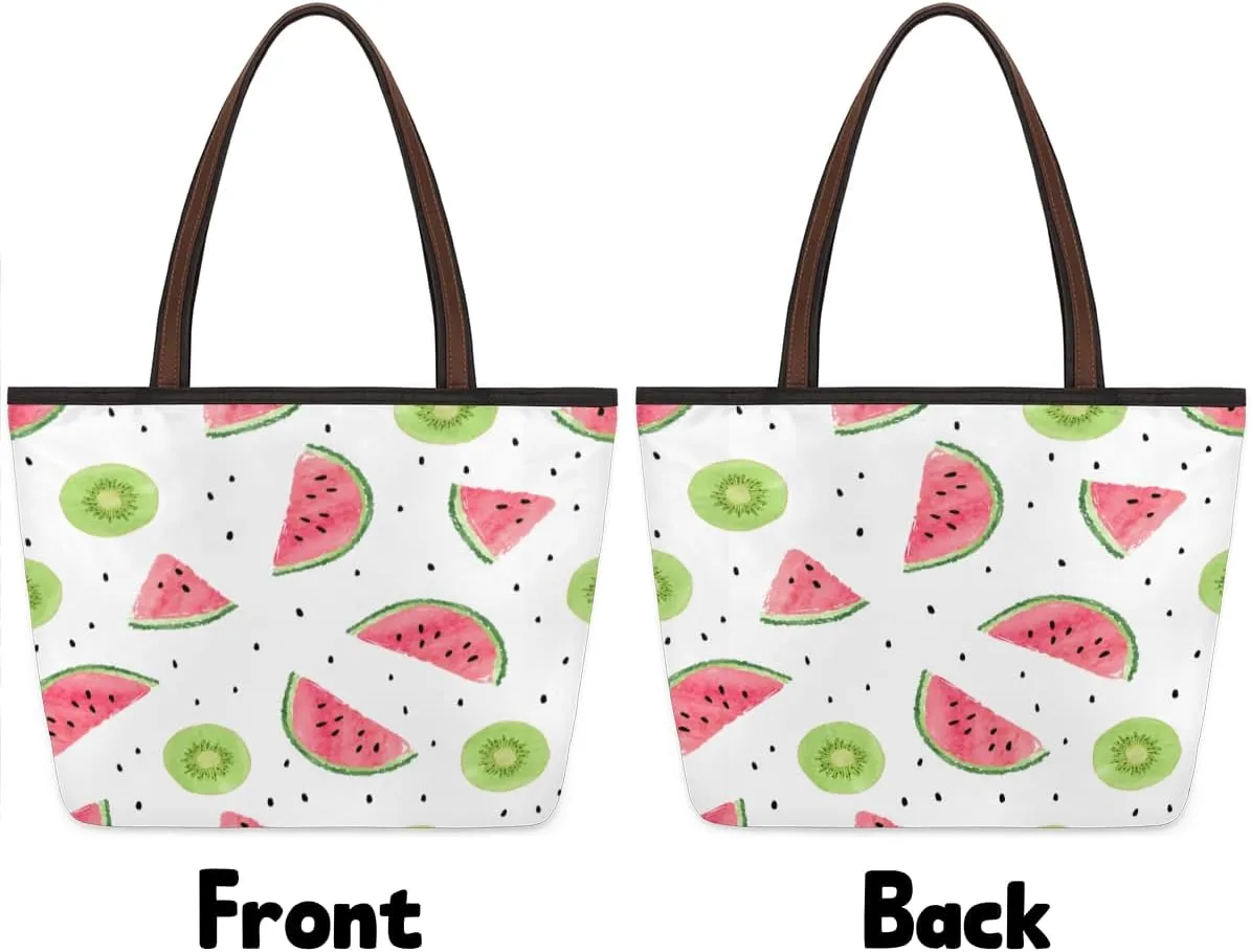 Tote Bag for Women with Zipper Large Capacity Top Handle Casual Shoulder Bag Handbag Reusable Shopping