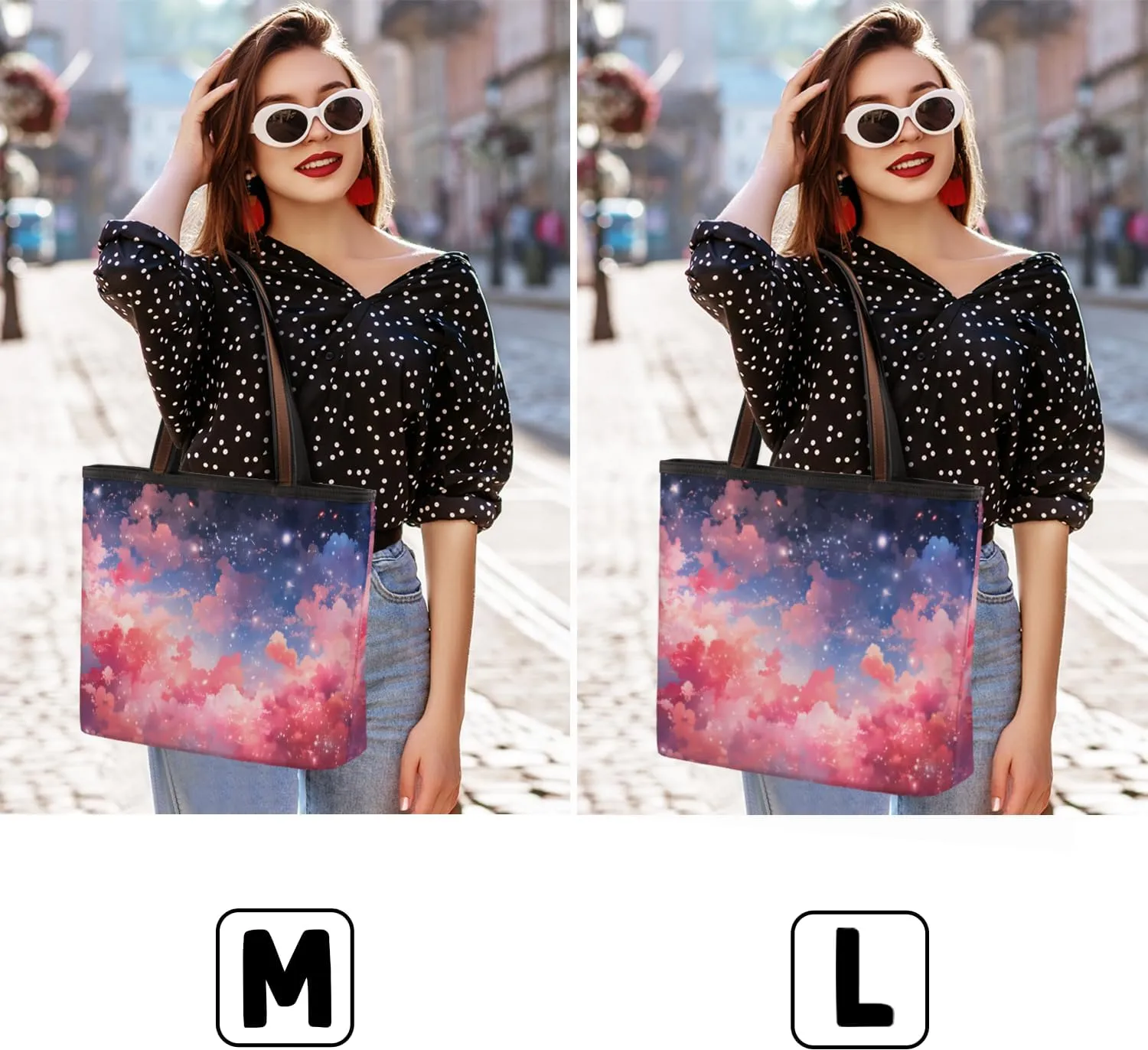 Tote Bag for Women with Zipper Large Capacity Top Handle Casual Shoulder Bag Handbag Reusable Shopping