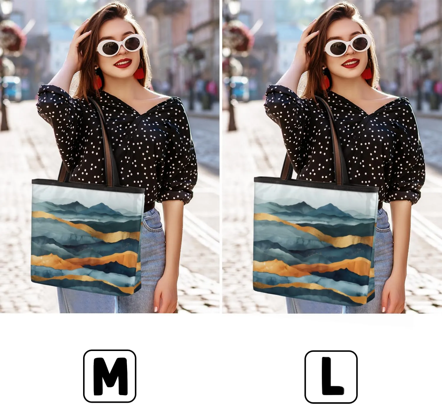 Tote Bag for Women with Zipper Large Capacity Top Handle Casual Shoulder Bag Handbag Reusable Shopping