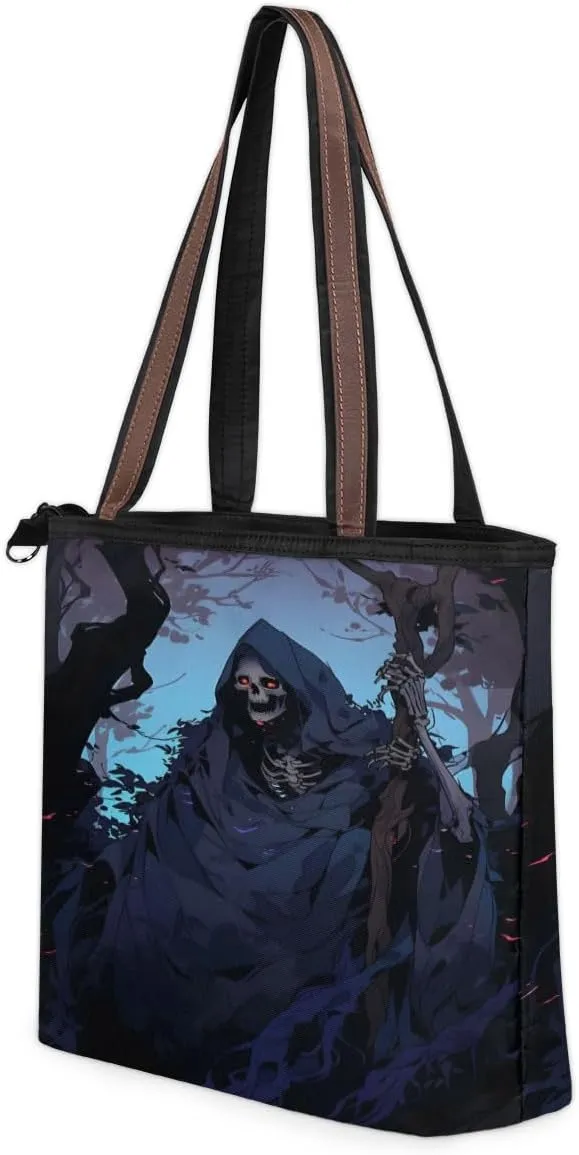 Tote Bag for Women with Zipper Large Capacity Top Handle Casual Shoulder Bag Handbag Reusable Shopping
