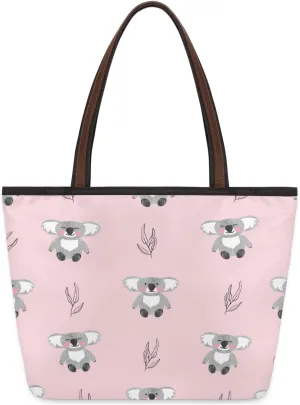 Tote Bag for Women with Zipper Large Capacity Top Handle Casual Shoulder Bag Handbag Reusable Shopping