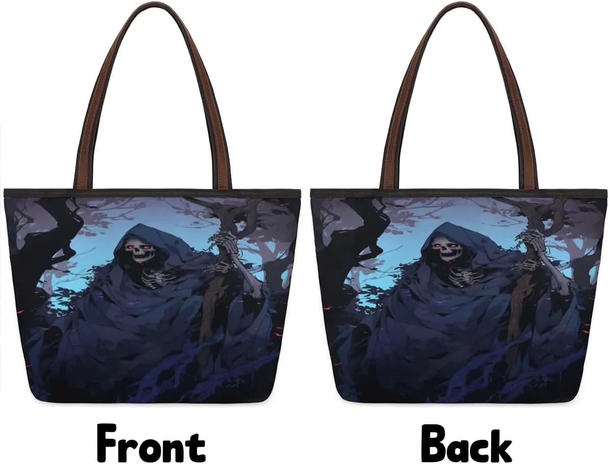 Tote Bag for Women with Zipper Large Capacity Top Handle Casual Shoulder Bag Handbag Reusable Shopping