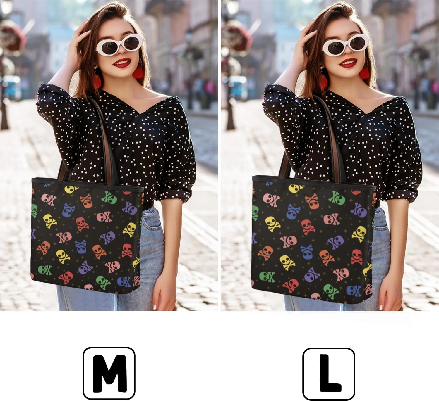 Tote Bag for Women with Zipper Large Capacity Top Handle Casual Shoulder Bag Handbag Reusable Shopping