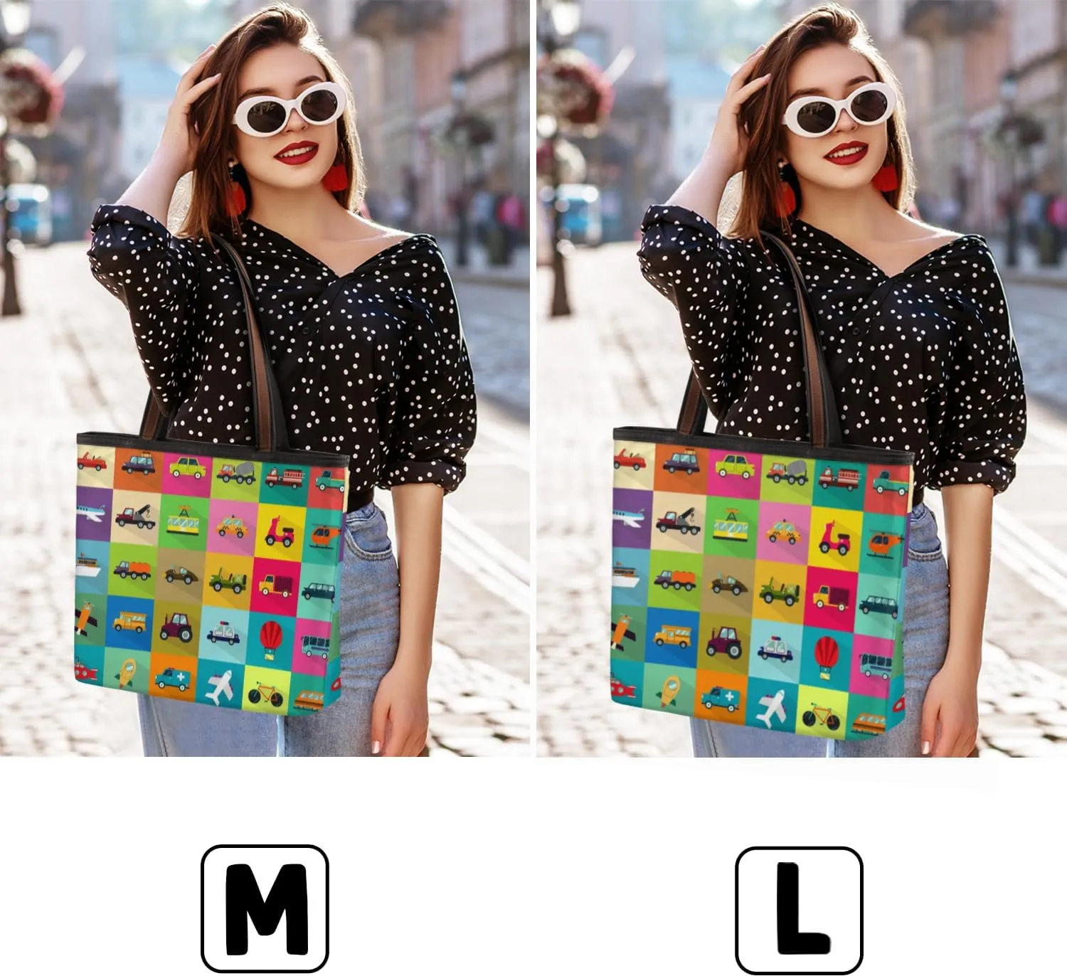 Tote Bag for Women with Zipper Large Capacity Top Handle Casual Shoulder Bag Handbag Reusable Shopping