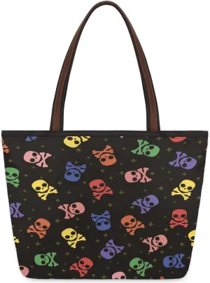 Tote Bag for Women with Zipper Large Capacity Top Handle Casual Shoulder Bag Handbag Reusable Shopping