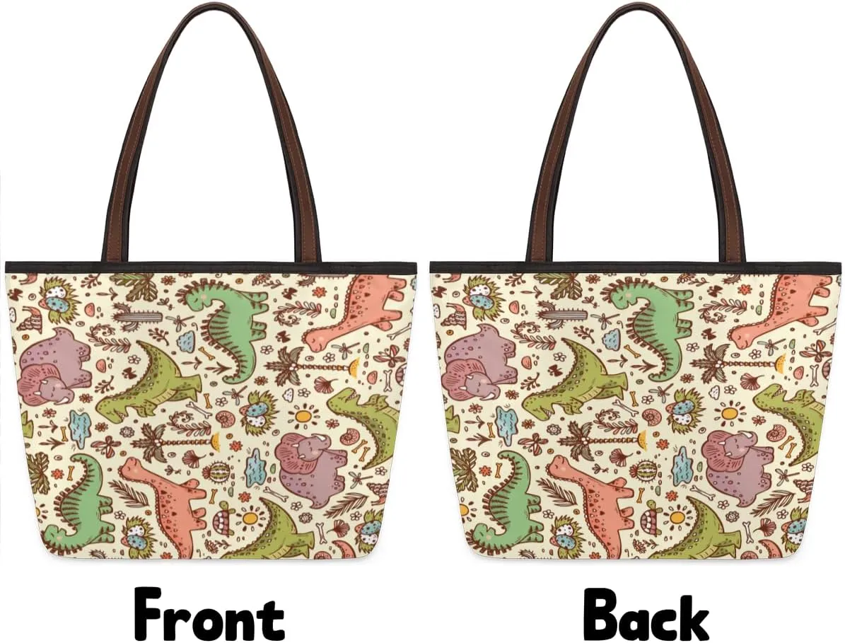 Tote Bag for Women with Zipper Large Capacity Top Handle Casual Shoulder Bag Handbag Reusable Shopping