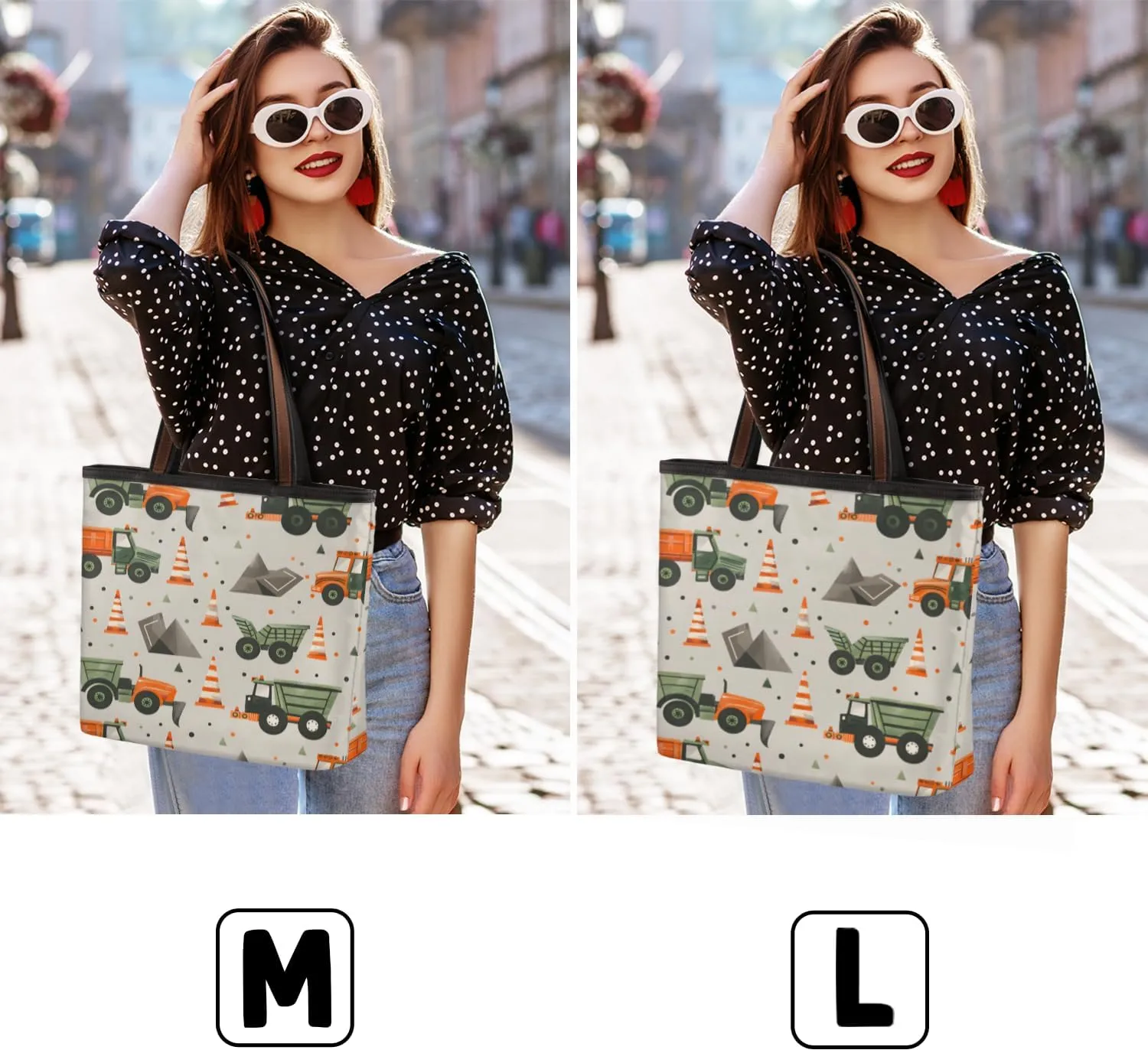 Tote Bag for Women with Zipper Large Capacity Top Handle Casual Shoulder Bag Handbag Reusable Shopping