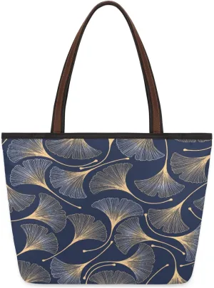 Tote Bag for Women with Zipper Large Capacity Top Handle Casual Shoulder Bag Handbag Reusable Shopping