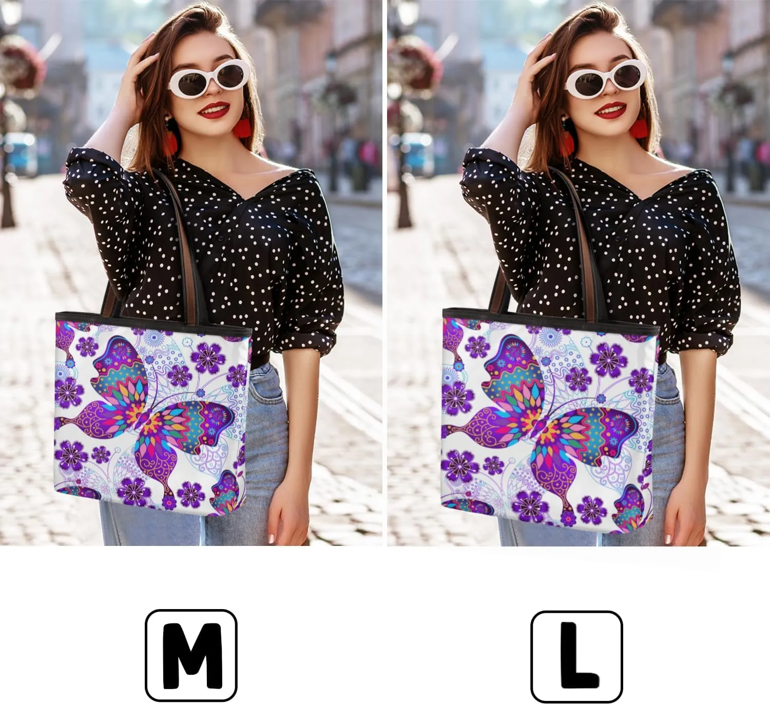 Tote Bag for Women with Zipper Large Capacity Top Handle Casual Shoulder Bag Handbag Reusable Shopping