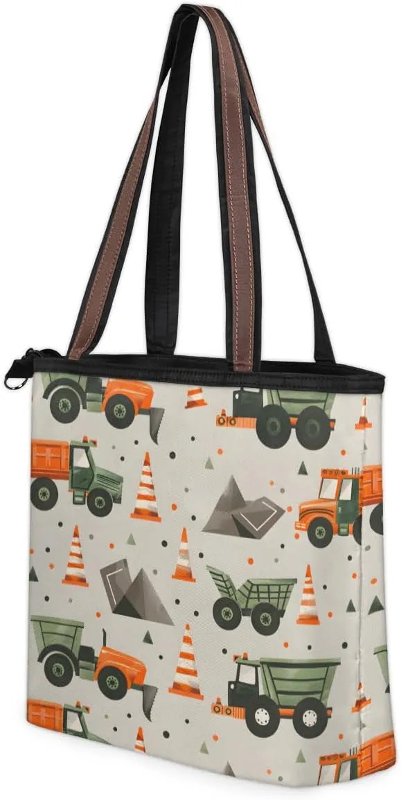 Tote Bag for Women with Zipper Large Capacity Top Handle Casual Shoulder Bag Handbag Reusable Shopping