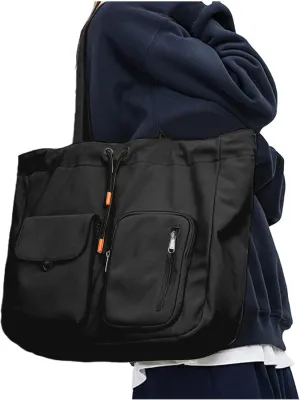 Tote Bags for Women with Toiletry Bag Sets Carry on bag Handbag Waterproof Casual Travel Beach Bag Crossbody Bag for Gym Work Travel Shopping Black