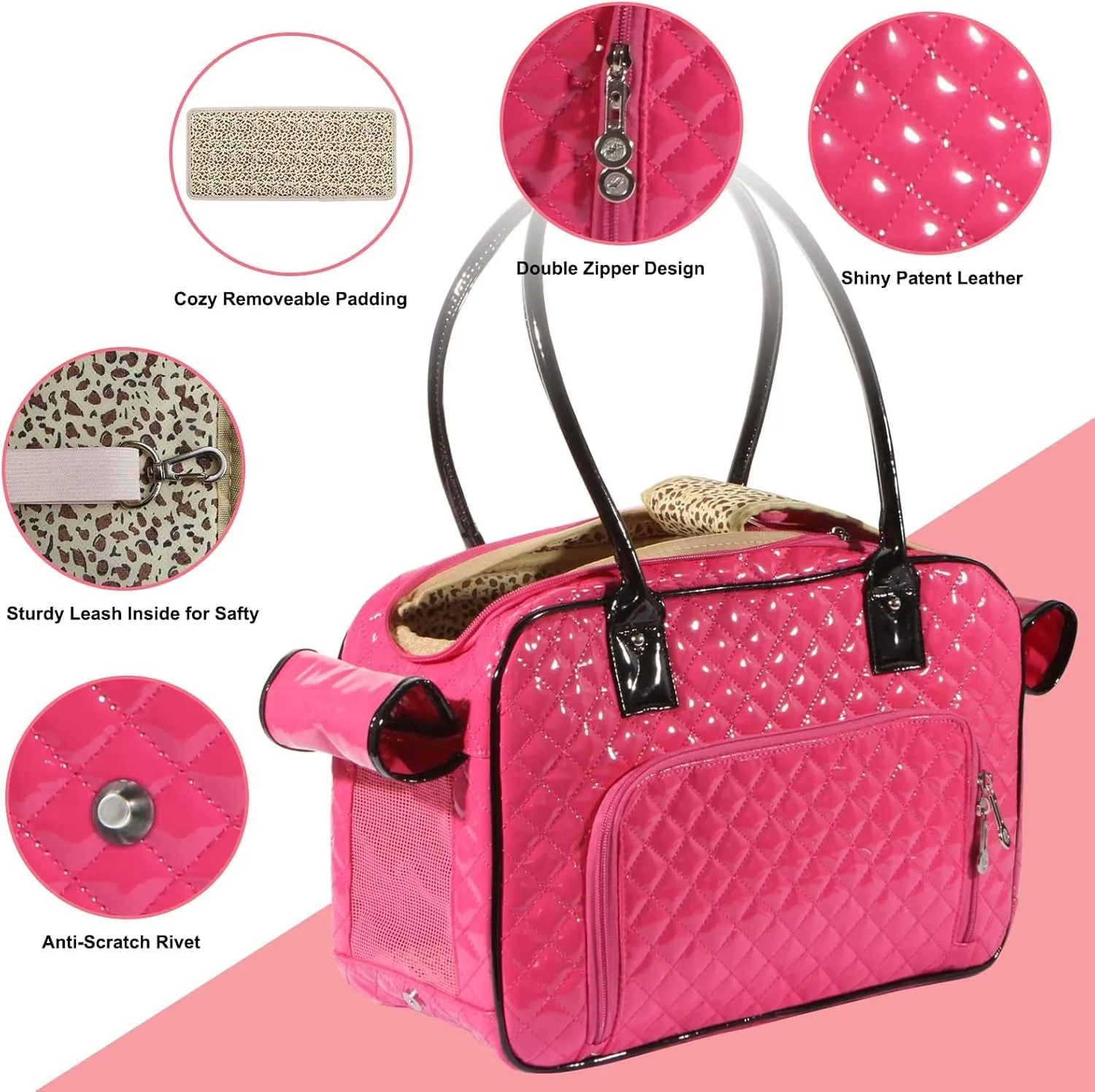Tote Leather Invitation-only deal Mirror Surface Faux Purse Special promotion