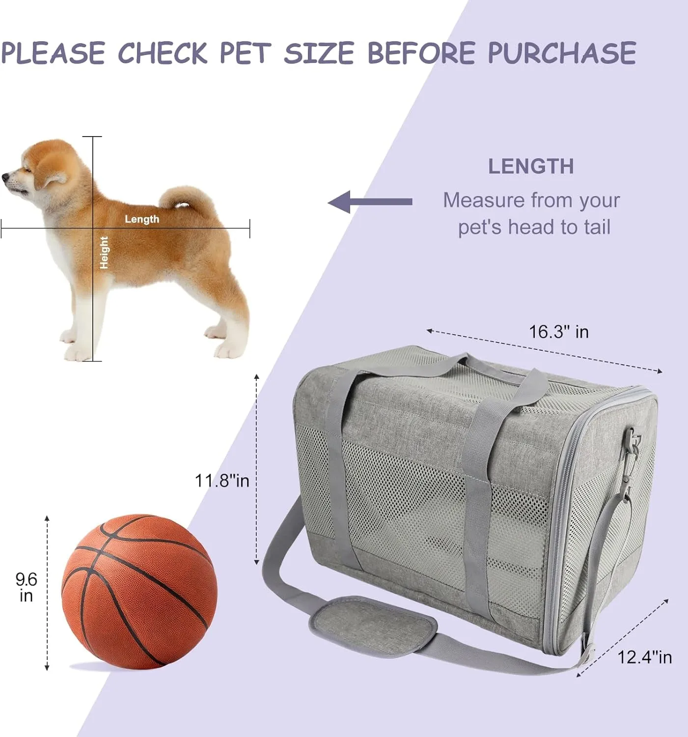 Travel bag Cat Carrier & Dog Carrier for Small Dogs