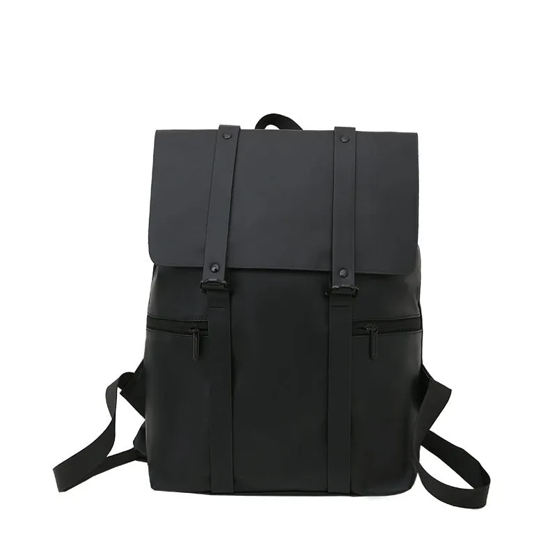 Trendy Mori Style Couple Simple Leather Backpacks
