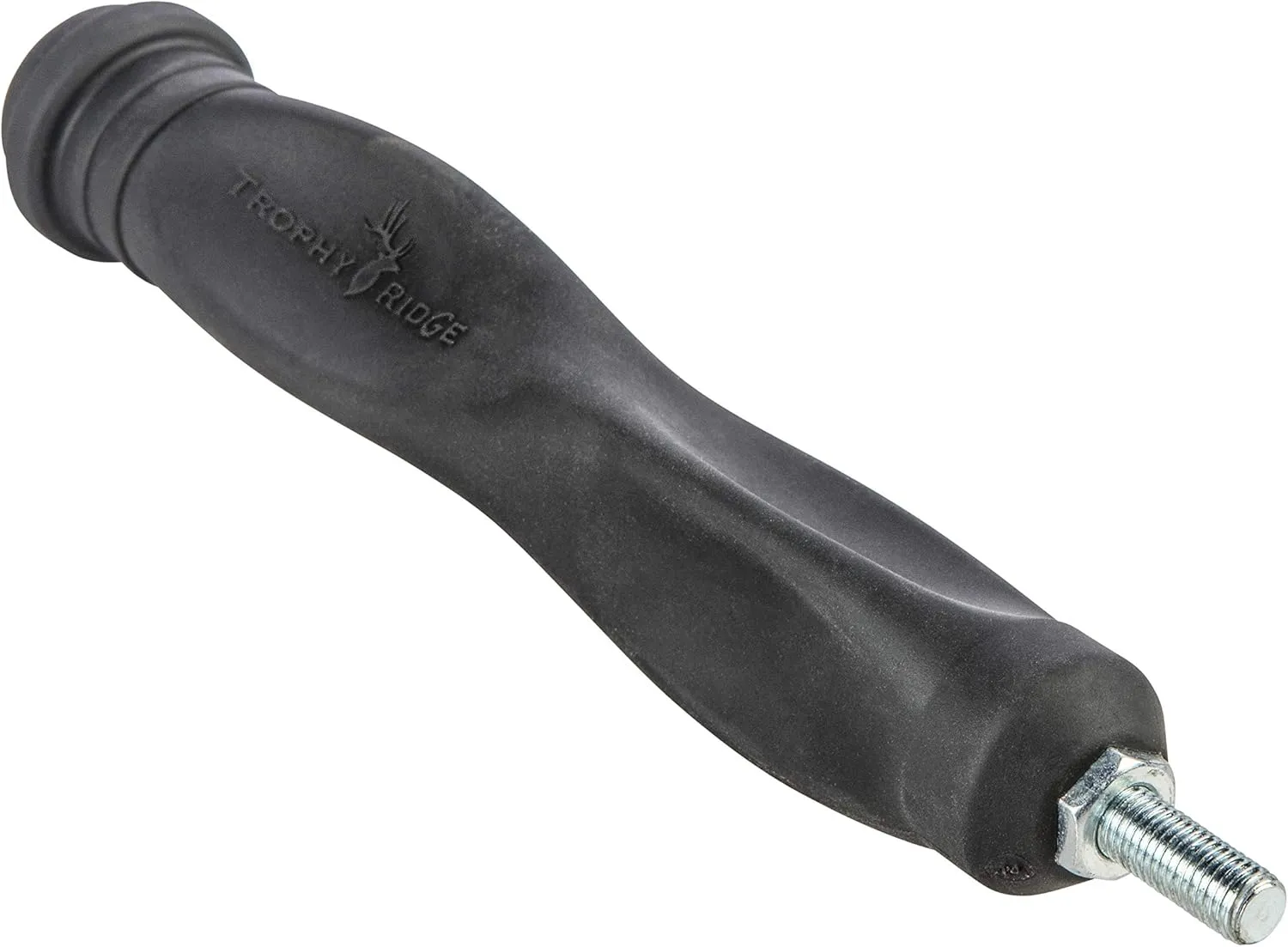 Trophy Ridge Blitz 6" Archery Bow Stabilizer with Wrist Sling and Leather Mount - Constructed of Noise and Vibration Dampening Rubber, Improved Bow Balance, Easy Installation, Rugged Durability, Black