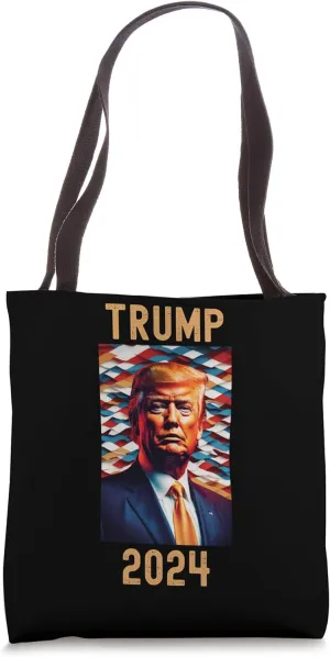 Trump 2024, Arrested, 2024 Election Interference, Republican Tote Bag