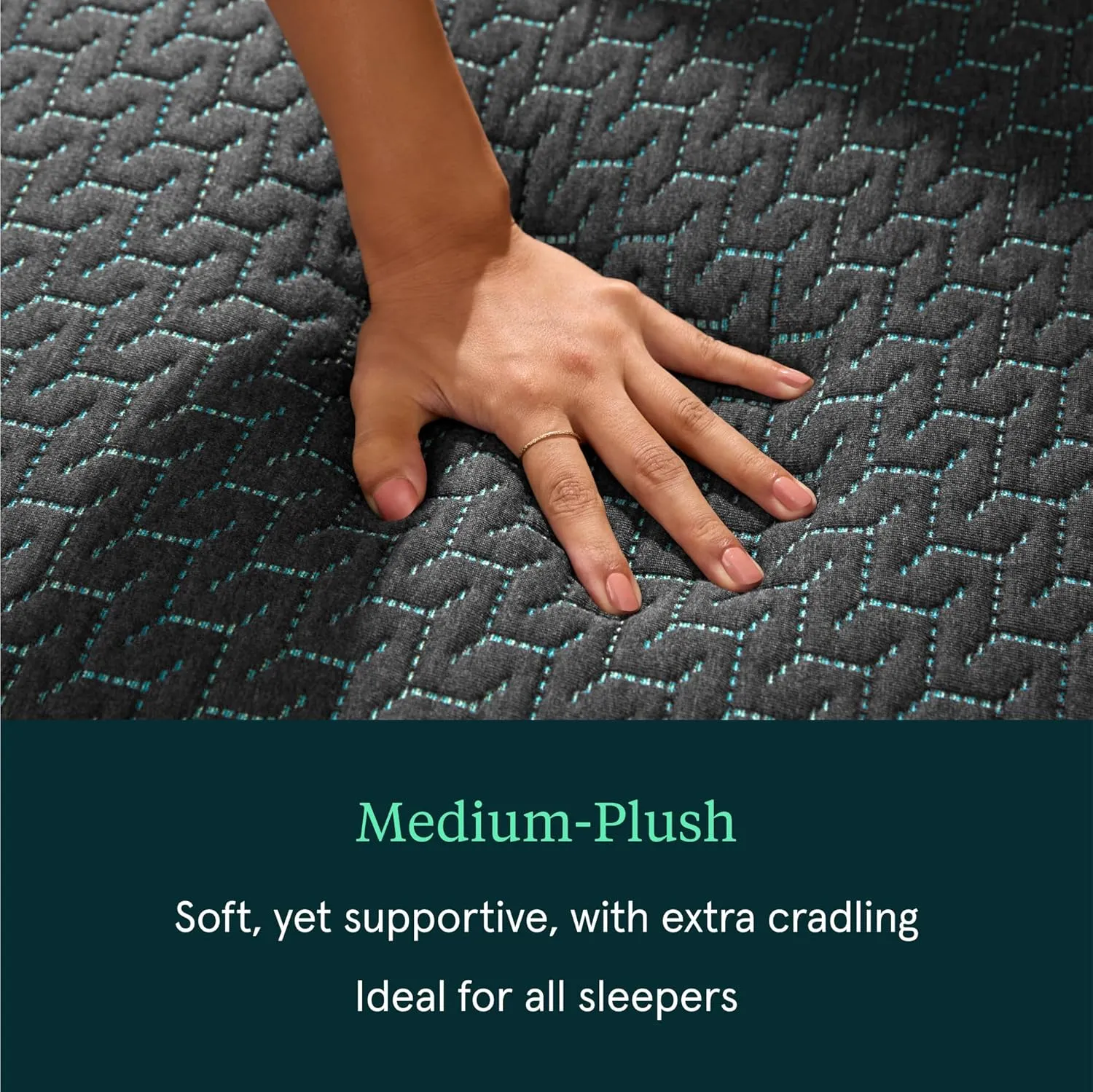 Tuft & Needle Mint Hybrid Medium Plush Full Size Mattress in a Box, Cooling Adaptive Foam, Pocketed Coil Support, 100 Night Trial, Fiberglass Free, CertiPUR-US, 10-Year Limited Warranty