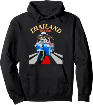 TUK TUK Souvenir Vintage Travel in Thailand Cools Tee forAll Pullover Hoodie