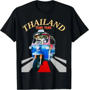 TUK TUK Souvenir Vintage Travel in Thailand Cools Tee forAll T-Shirt