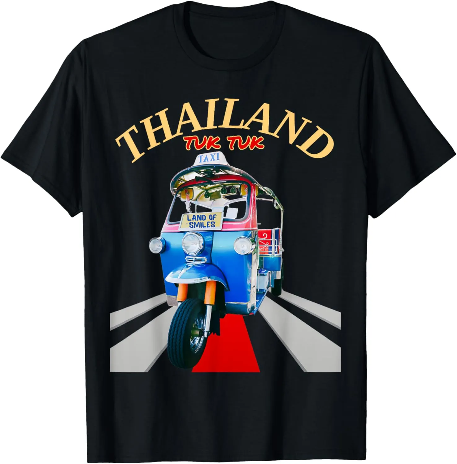 TUK TUK Souvenir Vintage Travel in Thailand Cools Tee forAll T-Shirt