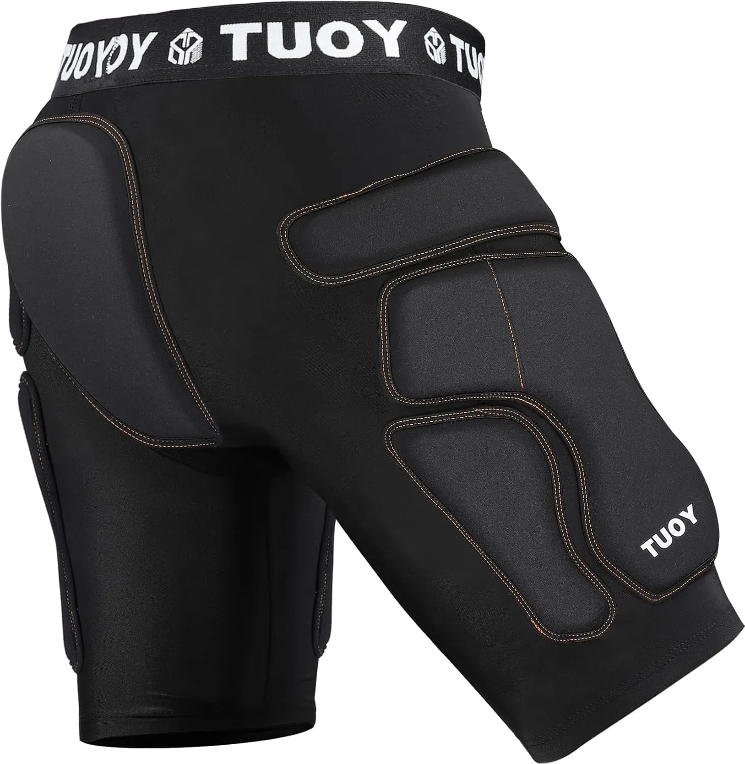 TUOY Protective Padded Shorts for Snowboard,Skate and Ski,3D Protection for Hip,Butt and Tailbone