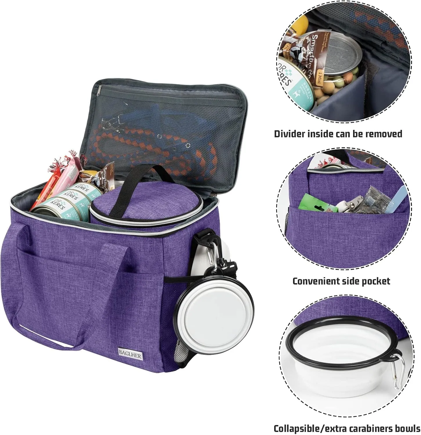 Ultimate Pet Travel Backpack – 5-Piece Set with Food Containers & Foldable Bowls for On-the-Go Adventures