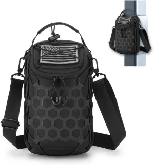 Ultra-Strong Magnetic Gym Bag - Versatile Fitness, Work, Travel & Sports Backpack with Stylish Design, Durable Material & Multi-Size Water Bottle Holder (Black)