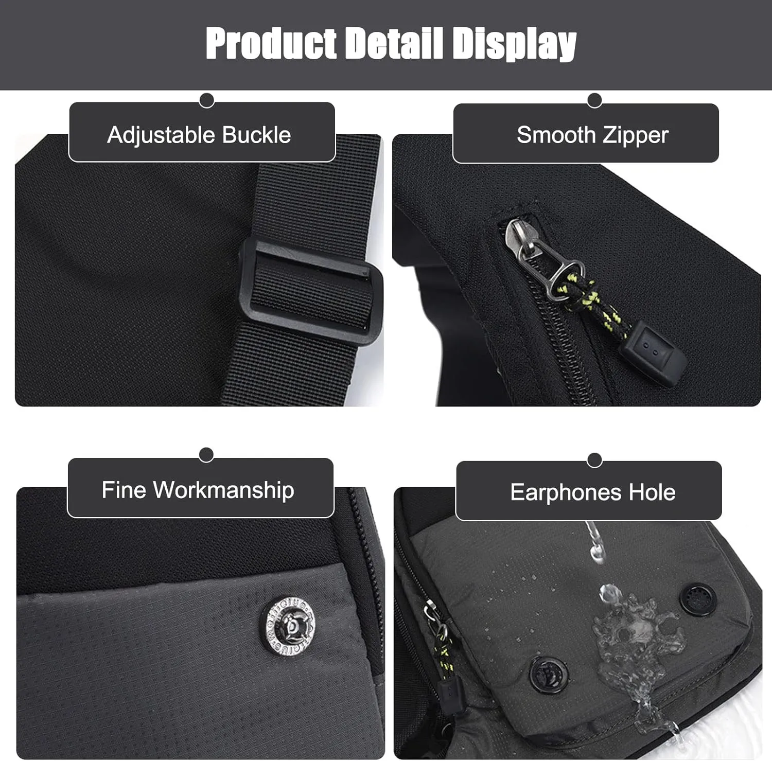 Ultralight Sling Bags Outdoor Hiking Daypacks Chest Shoulder Bag Men Crossbody Bags Women Waist Bag Cover Pack Rucksack for Travel Hiking Bicycle Sport Gym Daypacks Small Daypacks Dark Blue