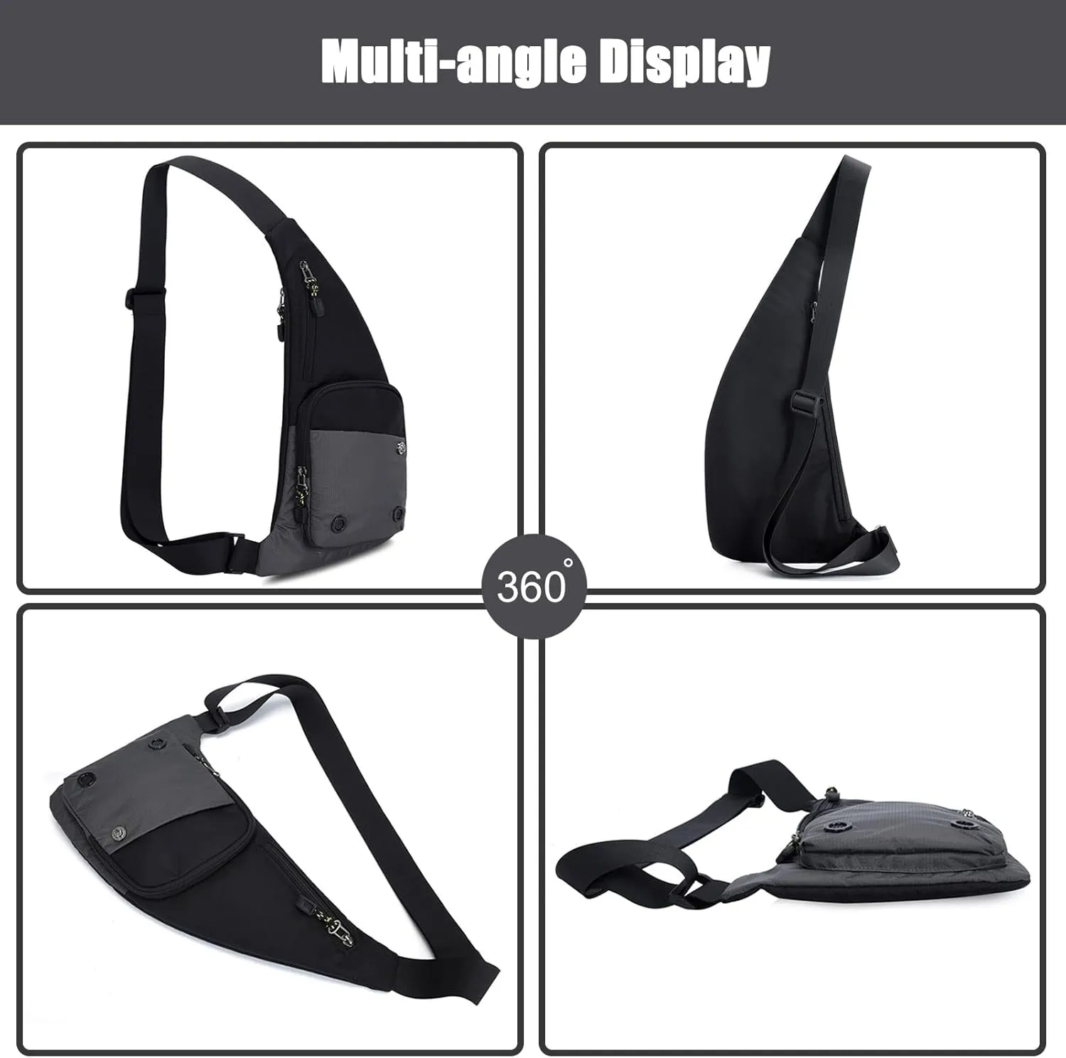 Ultralight Sling Bags Outdoor Hiking Daypacks Chest Shoulder Bag Men Crossbody Bags Women Waist Bag Cover Pack Rucksack for Travel Hiking Bicycle Sport Gym Daypacks Small Daypacks Dark Blue