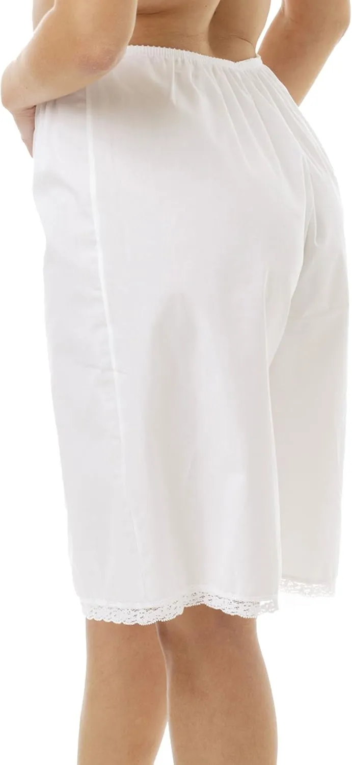 Underworks Woven Cotton Batiste Culotte Slips Pettipants