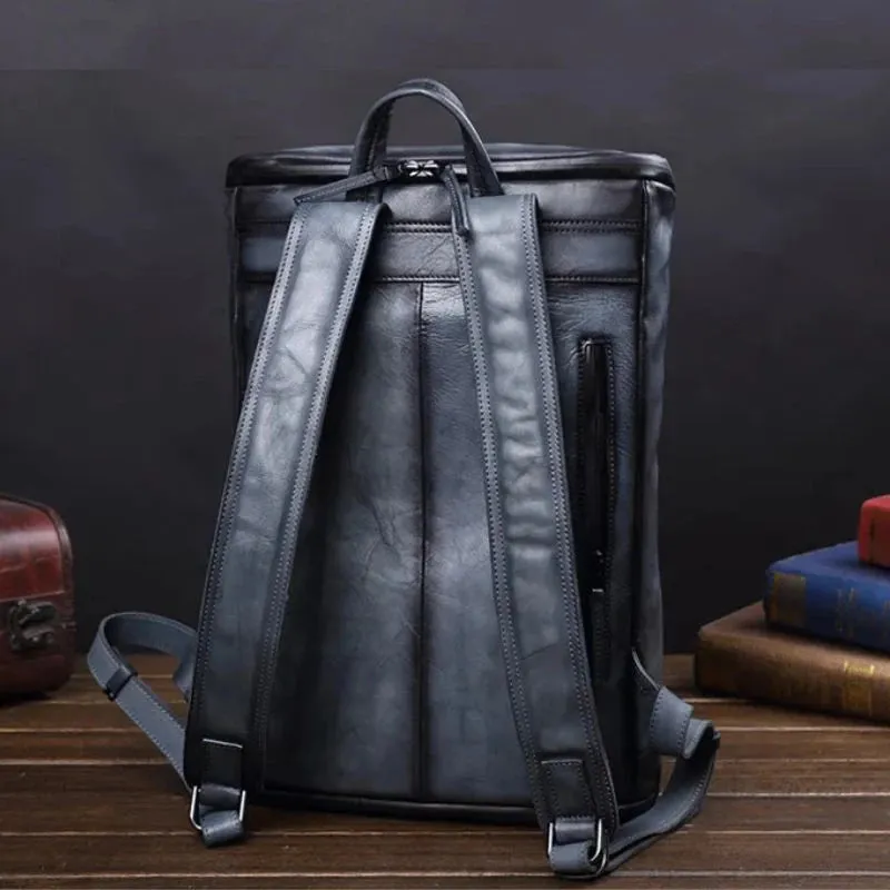 Unique Vintage Style – Men's Leather Backpack