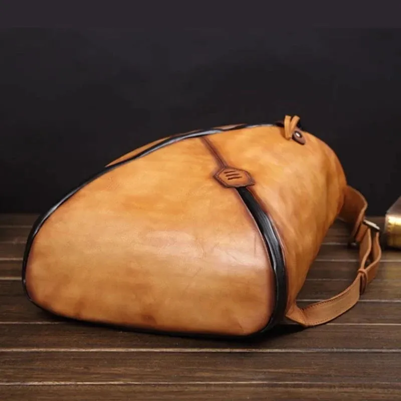 Unique Vintage Style – Men's Leather Backpack