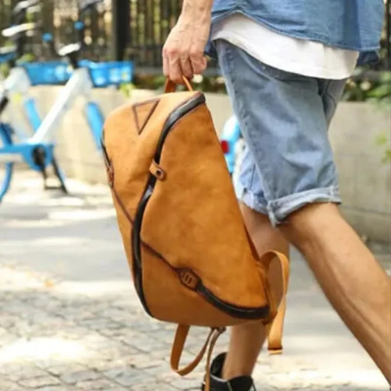 Unique Vintage Style – Men's Leather Backpack